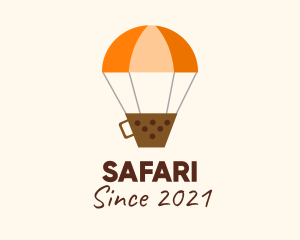 Boba-milk-tea - Boba Hot Air Balloon logo design