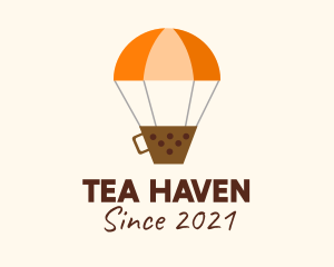 Boba Hot Air Balloon  logo design