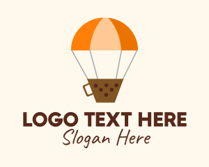 Boba Hot Air Balloon  Logo