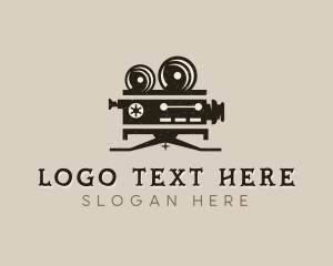 Film Festival - Movie Camera Film logo design