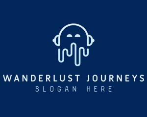 Playlist - Audio Studio Headset logo design