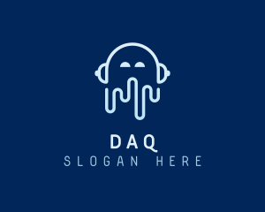 Dj - Audio Studio Headset logo design