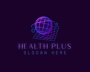 Neon - Futuristic Globe Planet logo design