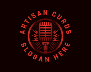 Audio Broadcasting Mic logo design