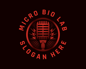 Audio Broadcasting Mic logo design