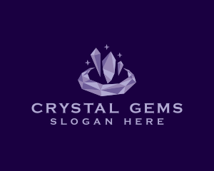 Crystal Gem Boutique logo design