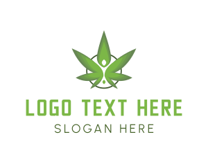Cannabis Leaf - Natural Cannabis Therapy logo design