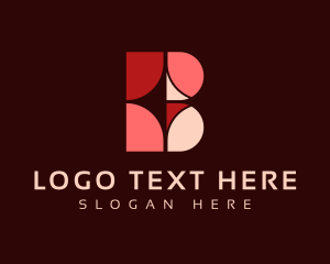 Talent Agency - Star Mosaic Letter B logo design