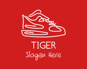 Minimalist Sneaker Doodle Logo