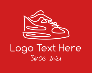 Designer Sneaker - Minimalist Sneaker Doodle logo design