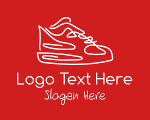 Minimalist Sneaker Doodle Logo