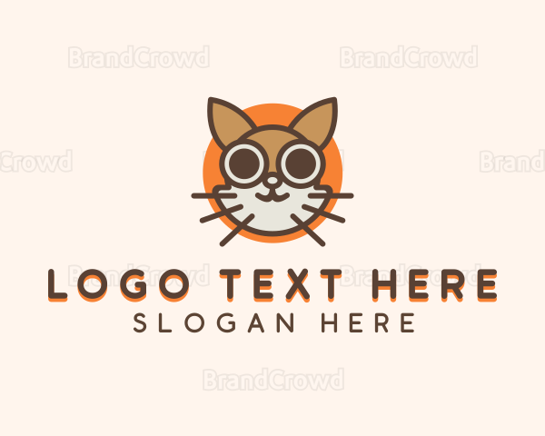 Cat Pet Cartoon Logo