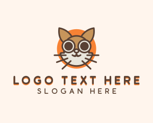 Pet Shop - Cat Pet Cartoon logo design