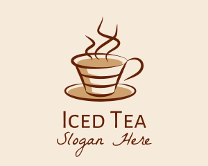 Steaming Hot Coffee  logo design