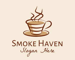 Steaming Hot Coffee  logo design