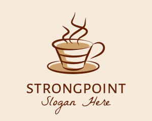 Tea - Steaming Hot Coffee logo design