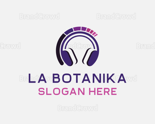 Music Headphones Sound Logo
