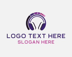 Headphones - Music Headphones Sound logo design