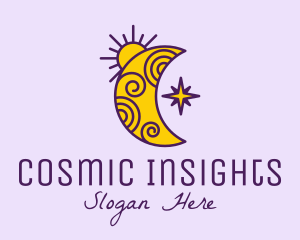 Astrology - Moon Stars Astrology logo design