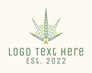 Marijuana Farm - Medical Marijuana Leaf logo design