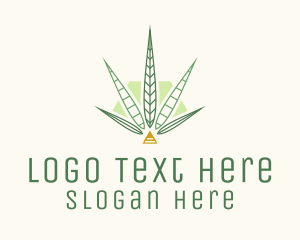 Medical Marijuana Leaf  Logo