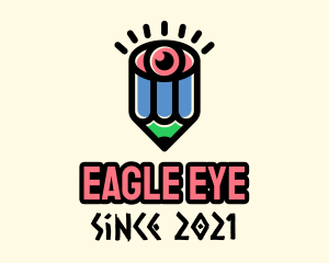 Eye Pencil Art logo design