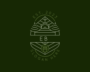House Landscaping Nature Logo