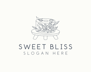 Floral Cake Bakery logo design