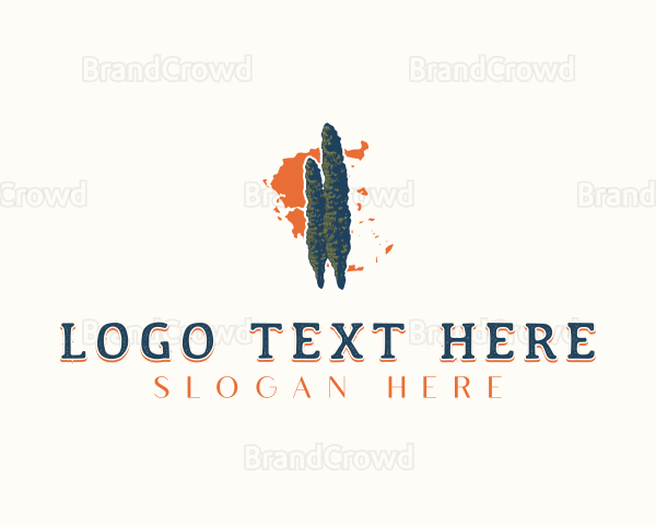 Greek Cypress Tree Logo