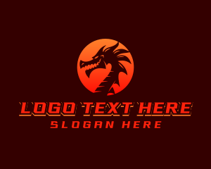 Video Game - Gaming Dragon Beast logo design