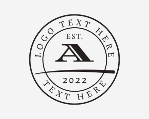 Highschool - Simple Circle Lettermark Badge logo design