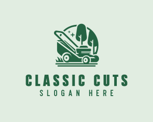 Landscaping Garden Mower logo design