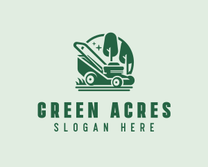 Mowing - Landscaping Garden Mower logo design