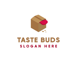 Tongue Out Box logo design