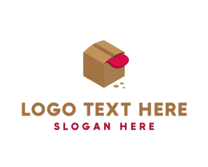 Tongue - Tongue Out Box logo design