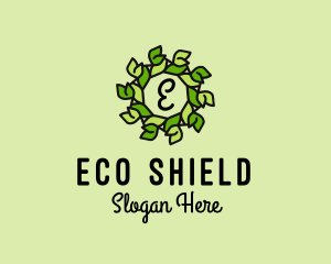 Nature Wreath Eco Flower logo design