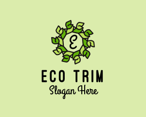 Nature Wreath Eco Flower logo design