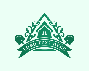 Shovel - Agricultural Plant Gardening logo design