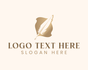 Stationery - Feather Quill Pen logo design
