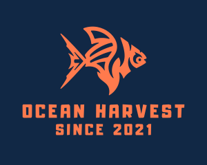 Aquaculture - Orange Goldfish Pet logo design