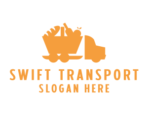 Transporter - Food Delivery Truck logo design