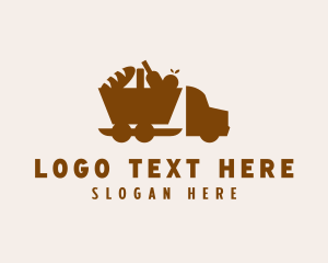 Delivery Service - Food Delivery Truck logo design