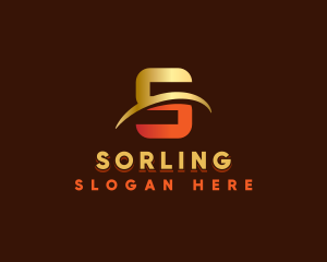 Cyber Swoosh Gaming Letter S logo design