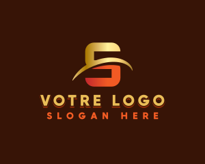 Logistics - Cyber Swoosh Gaming Letter S logo design