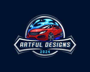 Auto Transportation Car logo design