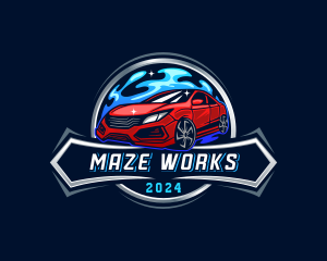 Auto Transportation Car logo design