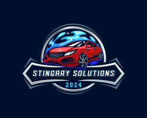 Auto Transportation Car logo design