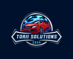 Auto Transportation Car logo design