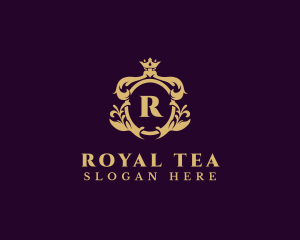 Ornate Royal Crown Crest  logo design