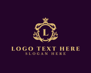 Elegant - Ornate Royal Crown Crest logo design